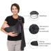 Cuby Adjustable Shoulder Stretcher Baby Sling - Rust-Free Double Ring Breathable Stitch Carrier for Newborns & Children up to 15kg (Dark Gray) - Buy Online on GoSupps.com