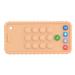 Funny bite ring cubes in telephone form-soft silicone bright colors sensory development motor skills color detection for babies yellow