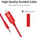 Feanteek USB Glucose Meter Cable for Onetouch Glucometer - Compatible with Ultra2, UltraMini, UltraLink, and Ultra Smart - Red, 1M - Buy Online on GoSupps.com