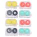 Homsfou 24 pc storage container for contact lenses Contact lenses and remover pistons for tweezers Linsen holder lens holder Set Colored contact lenses