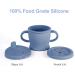 Haakaa Silicone Sip-N-Snack Cup - 2-in-1 Toddler Sippy Cup & Snack Container (8 Oz, Bluestone) - BPA Free & Food Grade Silicone for Babies 6 Months - Buy Online on GoSupps.com