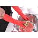 Dishwashing Gloves Lengthened and Thickened Rubber Waterproof and Anti-Skid Housework Kitchen Laundry Cleaning red Flag Small gules - Buy Online on GoSupps.com