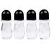 Refillable Glass Roll-On Deodorant Bottles (4-Pack) - Empty - 1.7 Oz (50 ml) - With Stickers - Twist Cap - For Homemade Natural Deodorant Sunscreen Moisturizer etc.
