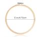 Pllieay 6 Inch Round Bamboo Embroidery Hoops - 12 Pieces for Crafts and Festival Decor - Buy Online on GoSupps.com