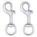 AOWISH 2-Pack 316 Stainless Steel Swivel Eye Bolt Snap Hook Marine Grade Single Ended Diving Clips for Flagpole/Pet Leash/Camera Strap/Keychains/Tarp Covers/Clothesline and More 3-1/2 inch, Silver
