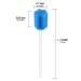 100pcs Blue Disposable Oral Swabs | Dental Sponge Mouth Swabs | Unthreaded Plum Shape - Buy Online on GoSupps.com