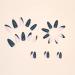 French Tip Press on Nails Medium Fake Nails Laser Green Design Almond Shape Glue on Nails for Women Acrylic Nails 24 Pcs almond 3 - Buy Online on GoSupps.com