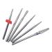 Natury Nails Set of 6 Tungsten Carbide Router Bits for Nail Lathe Special Russian Manicure