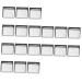 FRCOLOR 180 Pcs Square Magnets Empty Eyeshadow Tin Pan Watercolor Plate Metal Plate Iron Plate