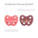 Hevea Natural Rubber Schnuller - BPA-Free Hygienic One-Piece Design for Newborns & Toddlers (3-36 Months) - Soft Durable Jaw-Friendly Shape - 2-Pack (Litschi & Guave) - Buy Online on GoSupps.com