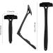 Zinueen Back Hair Remover - Foldable 45.5cm Razor Apparatus | Pain-Free DIY Shaving with 5 Double-Edged Refill Blades (Black) - Buy Online on GoSupps.com