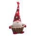 STOBAZA Christmas Candy Basket Woven Basket Elder Dining Table 31X15X15CM Red