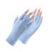 Ligart UPF 50+ Fingerless Sun Gloves for UV Protection Hand Cover for Women Fishing, Driving, Cycling, Hiking Blue Medium