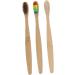 FRCOLOR 9 Pcs Sustainable Soft Bristle Toothbrush Set | Eco-Friendly Bamboo Travel Toothbrush & Kraft Box - Buy Online on GoSupps.com