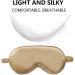 Lucky Whale Silk Satin Sleeping Eye Mask  Soft Sleep Eye Night Blindfold for Women and Men  Eyeshade Cover with Satin Hair Scrunchies and Ear Plugs  Wedding Bridesmaid Gift  Gold - Buy Online on GoSupps.com