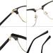 SERONI Blue Light Blocking Glasses for Men & Women - Anti UV Ray TR90 Eyewear Stylish Tea-Silver Frame 54mm - Buy Online on GoSupps.com