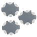 JB White 18 ProWax Cerumen filter for hearing aids Suitable for oticon and Bernafon speakers 3x donor disk with 6 tools and 6 filters gray