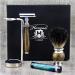 Antique Style Men's Shaving Essentials Kit | Pure Black Badger Brush & DE Safety Razor | Perfect Gift for Grooming - Buy Online on GoSupps.com