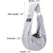 Cuby Pet Shape Turnable - Soft Hands-Free Carrier with Side Pockets for Small Dogs Puppies Cats & Rabbits - Gray 1 Pack - Buy Online on GoSupps.com