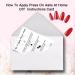 Press-On Nail Application & Aftercare Instructions Cards - 2x3.5 inch Business Card Size - DIY Nail Kit 50 Pack - Buy Online on GoSupps.com