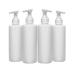 THNK, Pump Bottle Dispenser, Refillable and Perfect for Lotion, Soap, Hand Sanitizer, and More (4-Pack, 8-oz) 4 Pack  8oz