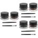 FOMIYES 6 Pcs Brown Waterproof Eyeliner Cream Eyeshadow Dark Brown Eyeshadow Liquid Eyeliner Palette Matte