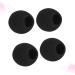 VANZACK 4 Pcs Black Noise Reduction Earplugs Size 3 - Ultimate Comfort & Sound Protection for All | International Shipping Available - Buy Online on GoSupps.com