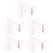 FOMIYES 15 Sets Eyebrow Aid Handheld Eyebrow Template Eyebrows Brow Stencils Major Travel Eyebrow Stickers 1 count (Pack of 1) Pinkx5pcs