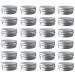 JOYWEE Aluminum Tin Jars 24 Pack.5 Oz/15ml - Empty Cosmetic Metal Tins for Candle, Lip Balm, Salve, Makeup - Screw Cap Lid, Round Pot Container - Buy Online on GoSupps.com