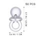 Milists 50-Piece Pacifier Party Gifts | Toddler & Newborn Acrylic Pacifiers | Baby Hairpins for Girls - Buy Online on GoSupps.com