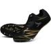 muchflash Unisex Track & Field Spike Shoes | Lightweight Training Sneakers for Jumping & Athletics | Spikes for Youth & Kids | Black-Golden | Size 9 Women/7.5 Men - Buy Online on GoSupps.com