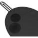 Brush Cleaning Mat Scrubber Mat Multipurpose Portable Washing Tool Silicone Brush Cleaning Mat for Daily Use Eye Brush black - Buy Online on GoSupps.com