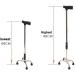 VejiA Big Elderly Cane Four-Legged Non-Slip Crutches Shrinking Interchangeable Lightweight and Multi-Functional Prosperous - Buy Online on GoSupps.com