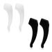 KWMobile anti -slip bracket for glasses hinge set - 4x l ear bracket silicone hook for glasses - sports ironing ear hooks black matt transparent l black matt transparent