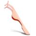 WLLHYF Eyelashes Applicator Fake Lash False DIY Rose Gold Stainless Eyelash Applicator Tool Remover Clip Tweezers Nipper for Easy Lashes Application and Removal