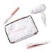 FoxyBae Mini Travel Hair Dryer - Lightweight & Compact Hair Dryer - Offers Professional Salon Grade Results - White Marble & Rose Gold - Dual Voltage Ceramic Tourmaline Ionic Hair Dryer