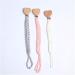 3-Piece Cotton Pacifier Chain Set | Baby Pacifier Bands for Newborns - Libchchen (Pink Light Pink Colorful) - Buy Online on GoSupps.com