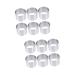Zerodeko 12 Pcs Mousse Circle Mousse Making Molds Cheese Baking Ring Mold Non-Stick Baking Plate Round Art Baking Pan Round Cake Pan Cake Ring Mold Stainless Steel Household Micro-Wave Oven Silver 6x2pcs 6X6X5CMx2pcs