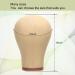 Canvas Wig Head Stand for Styling - 23inch Mannequin Head for Wigs - Buy Online on GoSupps.com