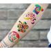 Tie Dye Temporary Tattoos Stickers 120pcs - Birthday Party Decorations for Kids - Carnival Rewards - Buy Online on GoSupps.com