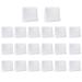 Sansheng Small transparent cosmetic bag with zipper (15 x 3 x 13 cm) plastic bag with zipper transparent mini bag for toilet items and gifts 20 pieces 20 transparent