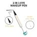 UOCK Double Ended Eyeliner Set - Black & Metallic Glitter Liquid Eyeliner - Waterproof Sparkling Eye Makeup (Silver) - Buy Online on GoSupps.com
