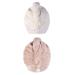 2 -Packet Hair Towel wrap Microfiber Hair Towel Dry Hair hat Bath Hair lid (Pink and Beige) Towel to Dry The Hair