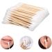 Toruiwa Double-Ended Cotton Swabs - Wooden Sticks for Makeup Removal Ear Cleaning & Wound Care - 100 Pieces - 8.5 x 2 x 7 cm - International Shipping Available - Buy Online on GoSupps.com
