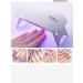 Mini USB Portable Nail Lamp for Gel Polish Drying | 2 Modes (60s/120s) Professional Manicure Tool in Pink - Buy Online on GoSupps.com