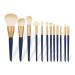 12 Star Action Makeup Brush Set - Soft Hair Beginner Powder & Blusher Brushes - Eye Shadow Brush - Blue - Buy Online on GoSupps.com