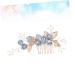 Shop Minkissy Gold Wedding Hair Comb with Blue Rhinestones Perfect Side Clip for Brides & Bridesmaids - Buy Online on GoSupps.com