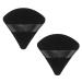 Makeup Powder Puffs Velvet Soft Triangle Powder Puff Pressed Setting Powder Foundation Puffs for body Face Make up Dry Wet Cosmetics Reusable 2 Count Black Puffs