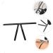 VINTORKY Makeup Kits Embroidery Eyebrow Ruler Household Tools Nose Triangle Ruler Stainless Steel Eyebrow Trimming Makeup Gadgets 13.8x7cm Black - Buy Online on GoSupps.com
