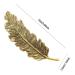 INTVN Hair Clips - Metal Feather Leaf Hair Accessories for Girls & Women | 6-Piece Set - Buy Online on GoSupps.com